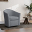 Fauteuil demi-tonneau pivotant rembourré Aunna-1858422840