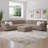 Stretchy Slipcover For Extra Large Corner Sectional Couch Cover - Easy To Clean & Durable - Microfibra Collection-129505176-131208170