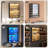 6-tier Wall Display Case With Glass Doors, Led Display Cabinet With Adjustable Glass Shelves, Display Case For Collectibles, Black-2115672307