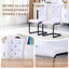 Ensemble de chaises de salle à manger élégantes, similicuir blanc, glam rétro pour la cuisine