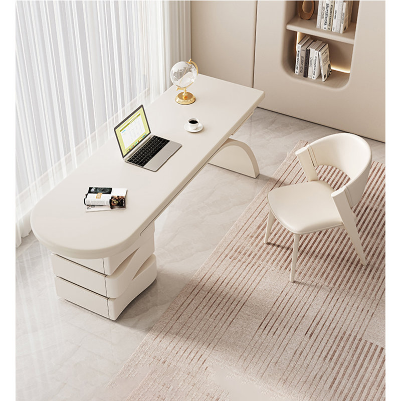 Bureau de luxe avec tiroirs Modern Light, 29.53" H x 62.99" W x 27.56" D