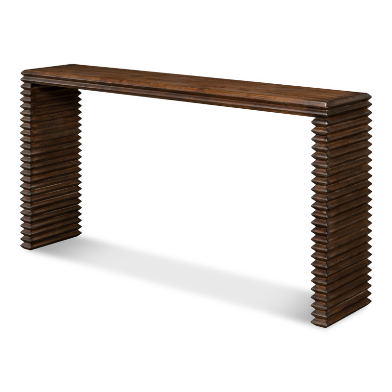 Stacked 63'' W Solid Wood Console Table
