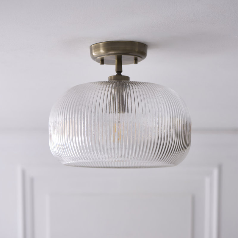 Clear Glass Flush Mount