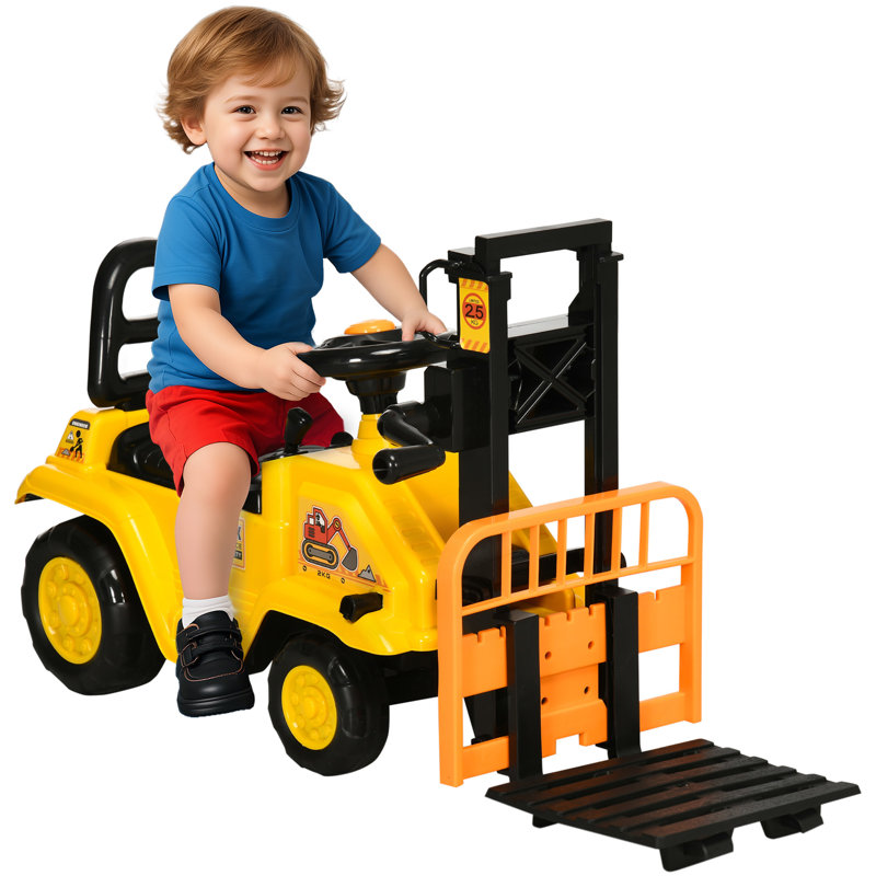 HOMCOM Push/Pull Ride On