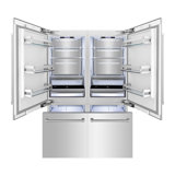 ZLINE 60" Autograph Edition 32.2 cu. ft. Built-in 4-Door French Door Refrigerator