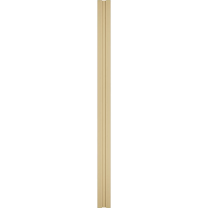 Pilastre cannelé en uréthane Signature avec chapiteau et base standard, l 6 po x H 96 po x P 2 po (la paire), la base peut être coupée jusqu'à 6 5/8 po, uréthane fraisé à haute densité, brun clair apprêté en usine, vendu par paire