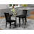 5 Piece Dinette Set for 4 Includes a Rectangle Dining Room Table with Butterfly Leaf and 4 Kitchen Dining Chairs, 32x54 Inch, Black-1596002665-1521121822