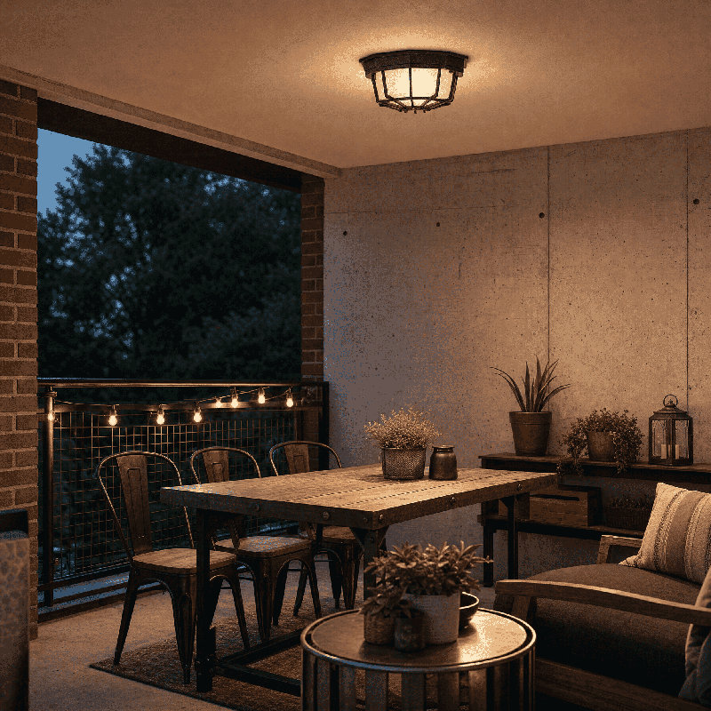 Plafonnier encastré extérieur Okanagan, H 5 po x l 9 po