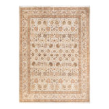 One-of-a-Kind Hayner Hand-Knotted 9' x 12'3" Area Rug in Ivory/Rust/Olive