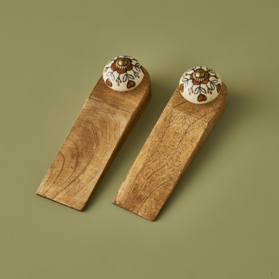 Hermosa Mango Wood Door Stopper