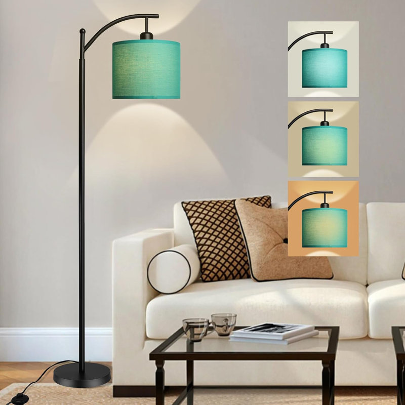 Modern Floor Lamp With Adjustable Color Temperatures, Sturdy Standing Lamp With Reading Light, Energy-Efficient LED Bulb Included, Ideal For Living Room And Bedroom