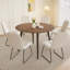 Ensemble de table de salle à manger ronde, petite table de salle à manger ronde Mid-Century moderne, gain de place (1 table + chaises)-1409531280-1409531309
