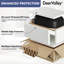 DeerValley Ceramic Vessel Bathroom Sink, Countertop Rectangular Basin, 50 x 40 x 14.5 cm, Black
