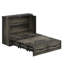 Armoire lit escamotable Murphy avec station de charge, lit plateforme pliable multifonctionnel avec 1 grand tiroir de rangement-895050465-895050466