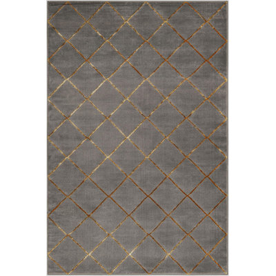 Contemporary Etowah Gray and Gold Color