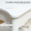 Jazmin Coffee Table Storage Shelf Living Room 94L x 44W x 42H cm White