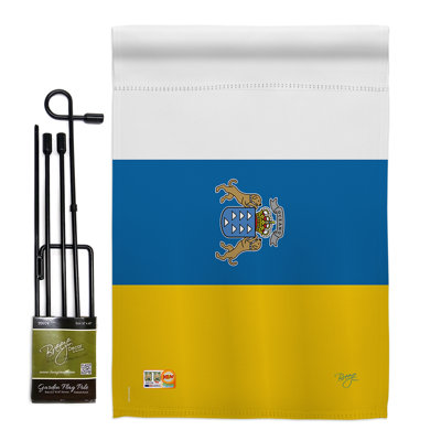 Double Sided 18.5'' H x 13'' W Polyester Flag Set