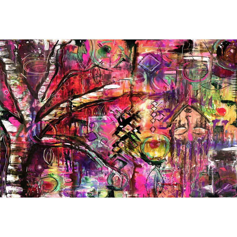 Abstract Surrealism by Sloane Kady - Wrapped Canvas Painting, 51cm H x 76cm W x 3.81cm D