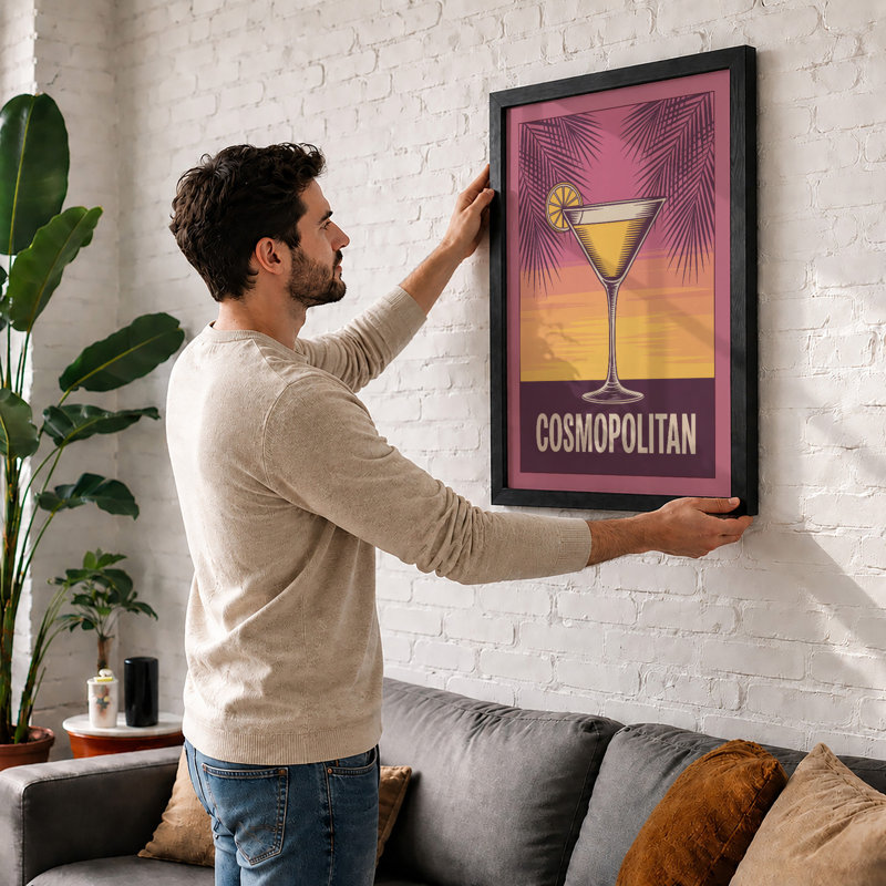 Cosmopolitan Hour Art Deco - Framed Print, Unframed, A2 - 59.4 x 42.0 cm