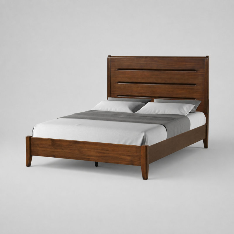 Clyve Slotted Panel Bed, Queen 