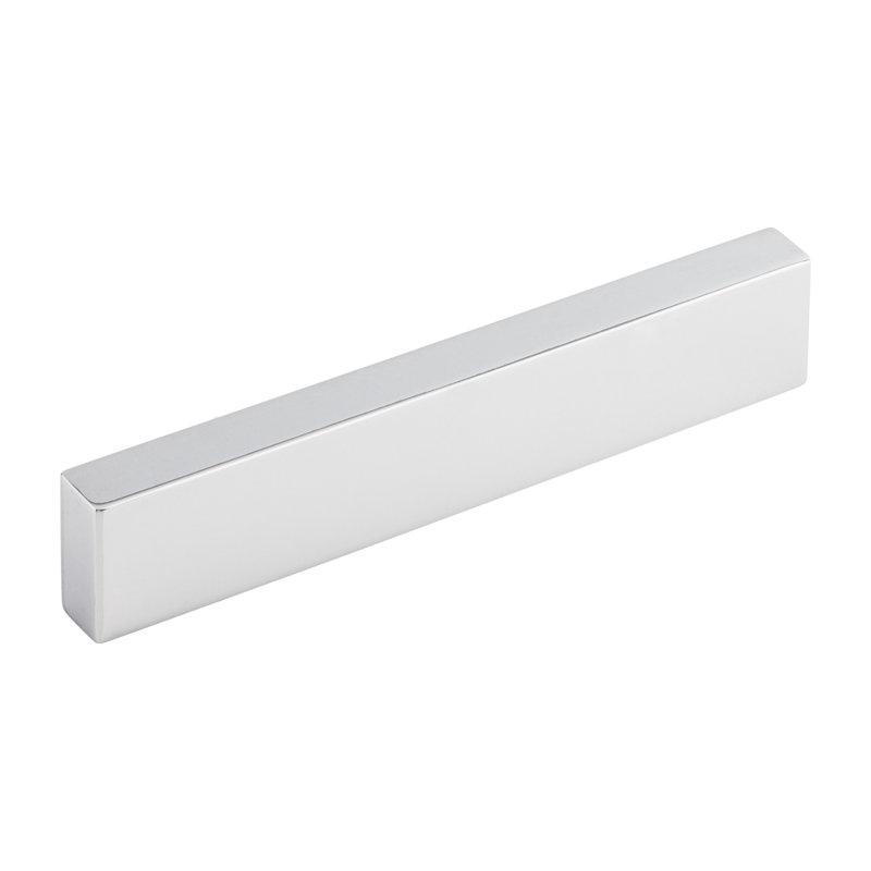 Modern Metro Finger Pull, Polished Chrome, 5" Center to Center