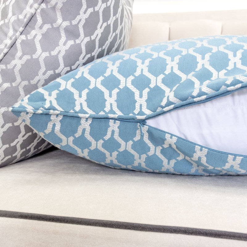 Amelise Outdoor Square Pillow Cover & Insert, Turquoise