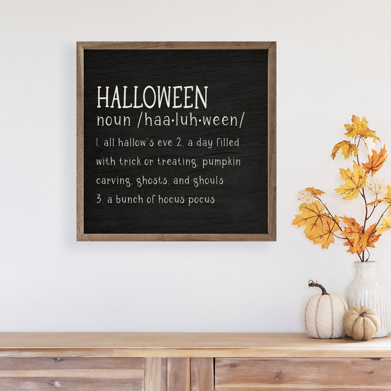 Définition d'Halloween - noir, H 16 po x l 16 po