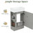 18.6" Bathroom Vanity Cabinet, Grey With Ceramic Sink And Organizing Shelf Modern Vanity, Cabinet Sink, Solid-359215169