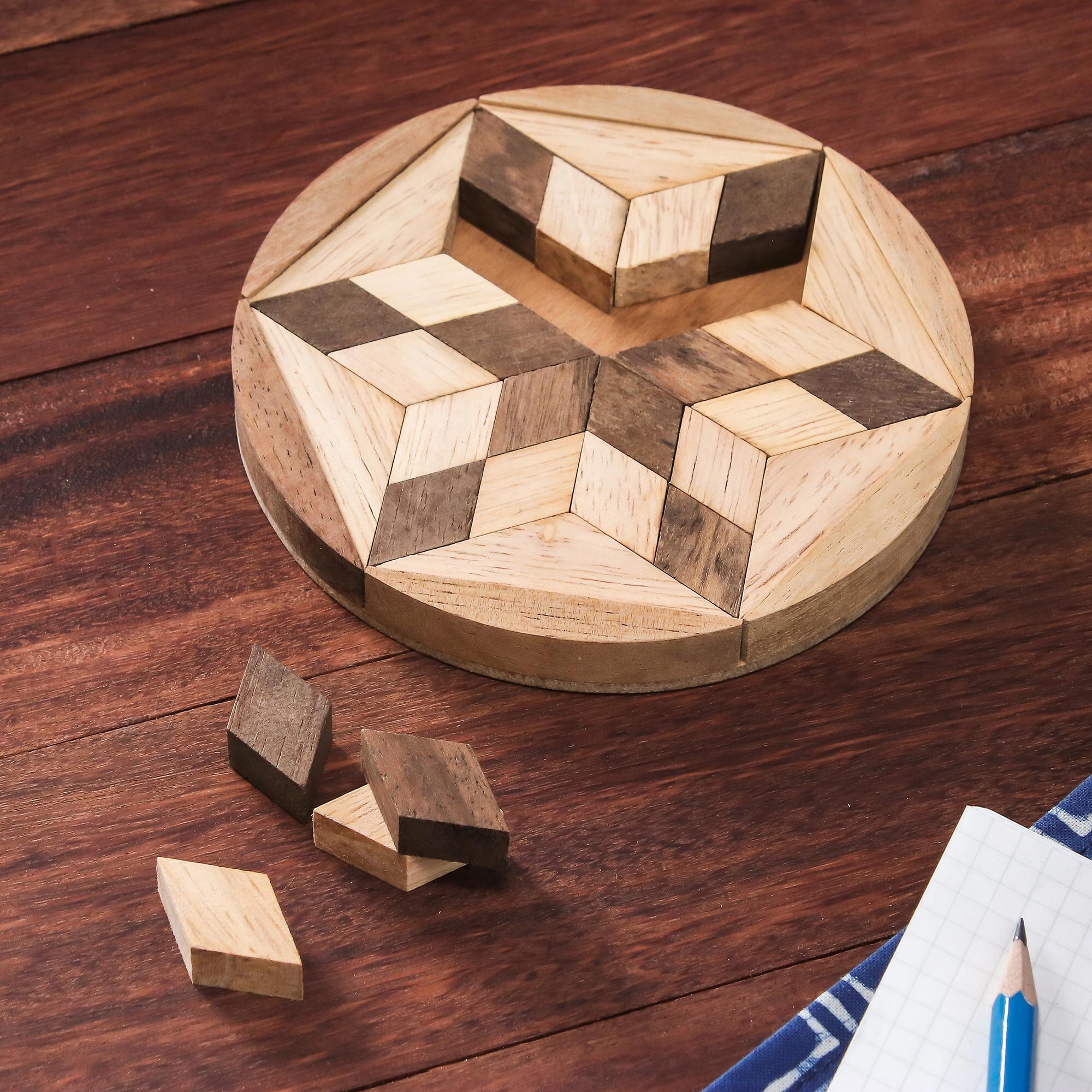 Wooden Flip Puzzle Tournanimo - Mildred & Dildred