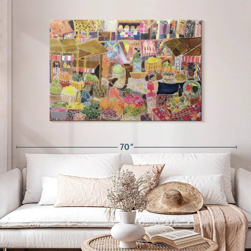 Ubud Market Bali, 32" H x 48" W