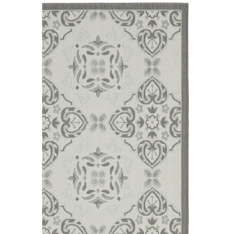 Tapis d'intérieur / extérieur à motif géométrique Pharrell Performance, Rectangle 5 pi 3 po x 7 pi 7 po