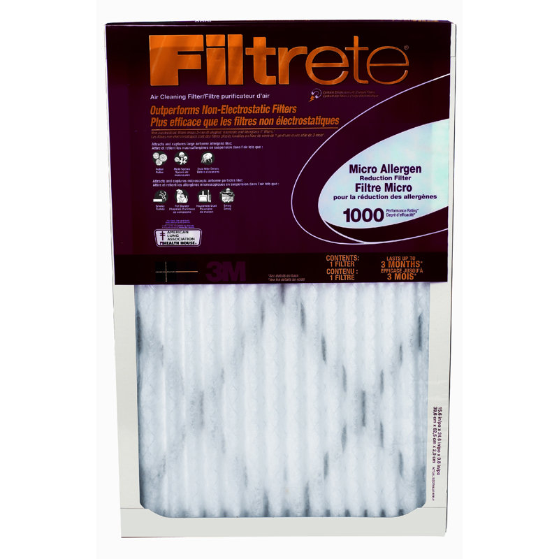Filtre à air Filtrete Micro Allergen, H 24 po x l 20 po x P 1 po