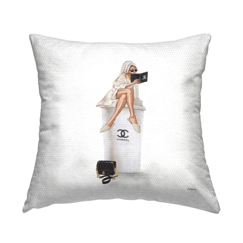 Coussin d'extérieur Stupell Industries Morning Coffee
