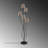 Modern Floor Lamp with Metal Body, Black & Beige, 17.3 x 17.3 x 63 inches | Fabric Cap (5 x E14 Max 40W) | Base Plate Diameter: 11.8 inches, Height: 0.8 inches | Stylish Lighting for Living Room & Bedroom Decor, Elegant Design-2083932304-2083932308
