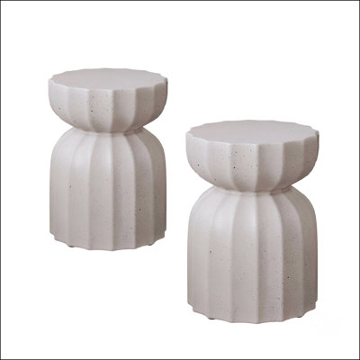 Ensemble de table basse et de table d'appoint Durable Mgo Cement pour l'intérieur et l'extérieur