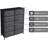 Sorbus 10 Drawers Dresser with Steel Frame and Fabric Bins-2138206946