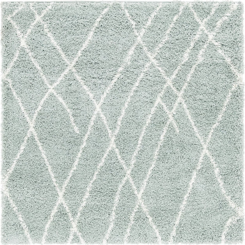 Striped Indoor Rug, Square 5'1"