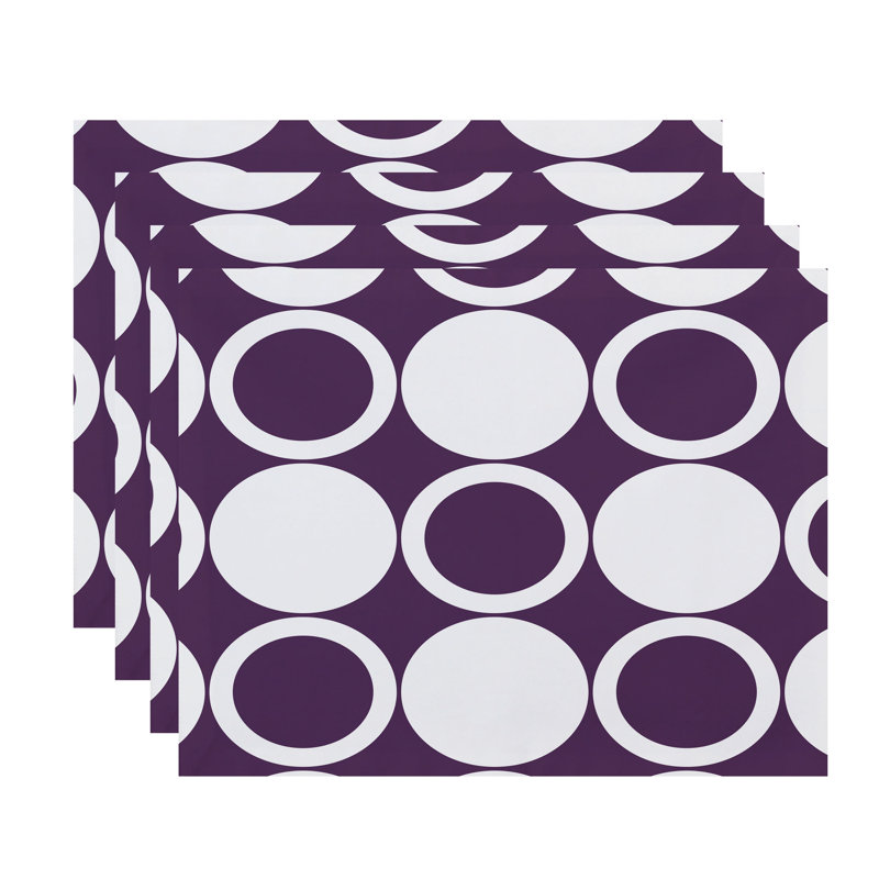 Napperon Sergent ModCircles 18 ", Mauve