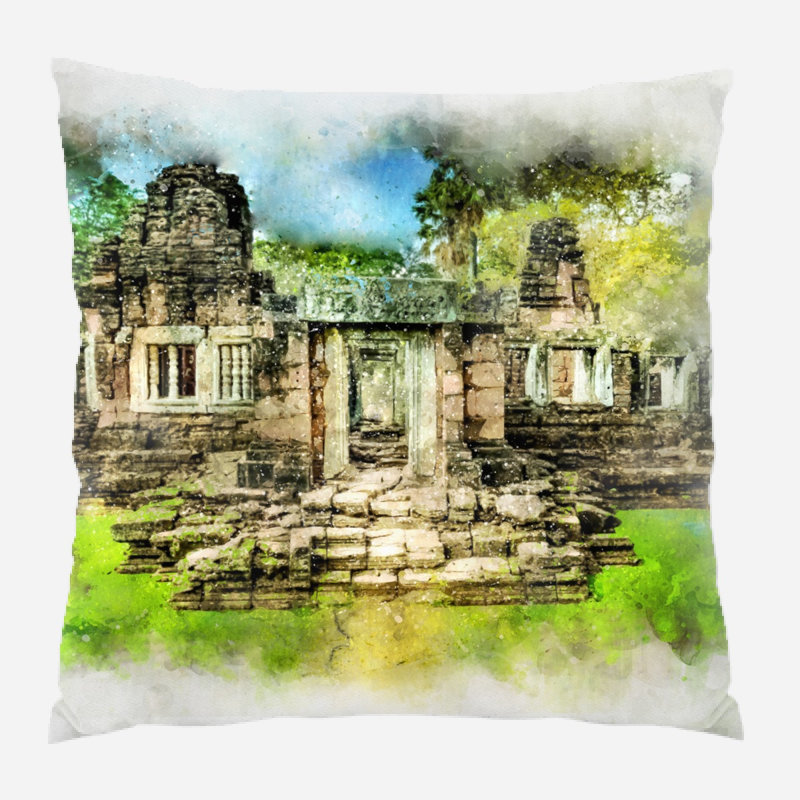 Coussin décoratif historique Yingling, Microsuède, Intérieur