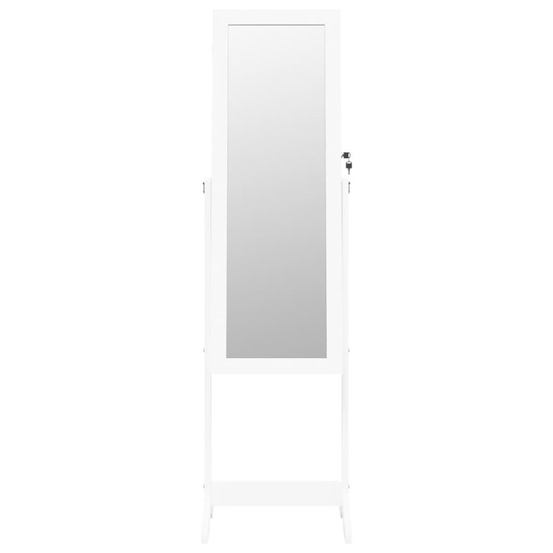 Analiz Freestanding Jewelry Armoire, White