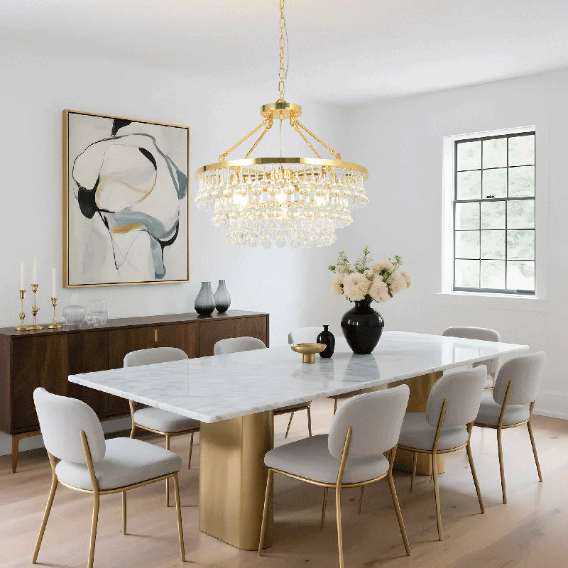  Lustre en cristal 9 lumières