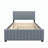 Velvet Upholstered Platform Bed with Trundle-106492949-112511389