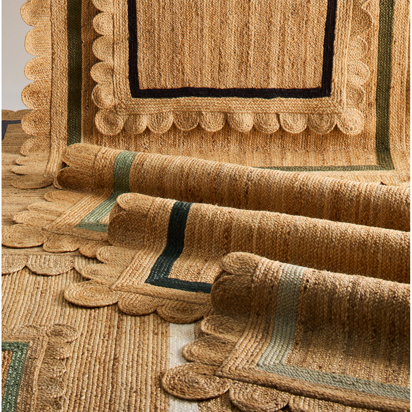 Inaki Hand-Woven Geometric Jute Rug, Rectangle 9' x 12'