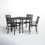Ensemble de salle à manger pour 4 personnes Alyah