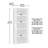 Miscellaneous Storage 2-Door Shaker Storage Cabinet In White