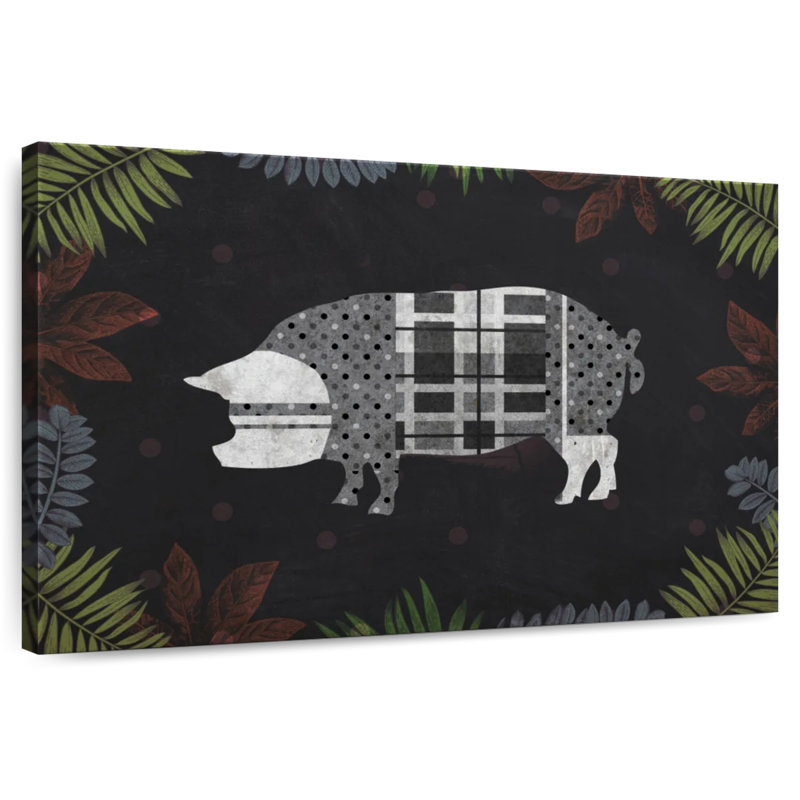 Brampt Modern Farm Pig, 8" H x 12" W