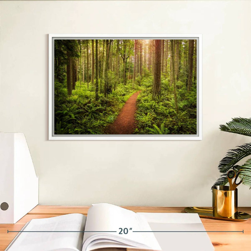 Washington Rainforest, Cadre flottant blanc, 13 po x 9 po