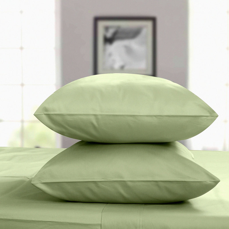 Cooling Bamboo Silk Pillowcase Set - Standard Size 2 Pack, Soft Breathable Pillow Cases with Envelope Closure for Standard Queen Pillows