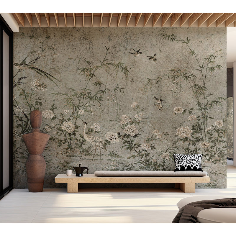 Brentan Peel & Stick Vinyl Wall Mural, 154"Wx110"L