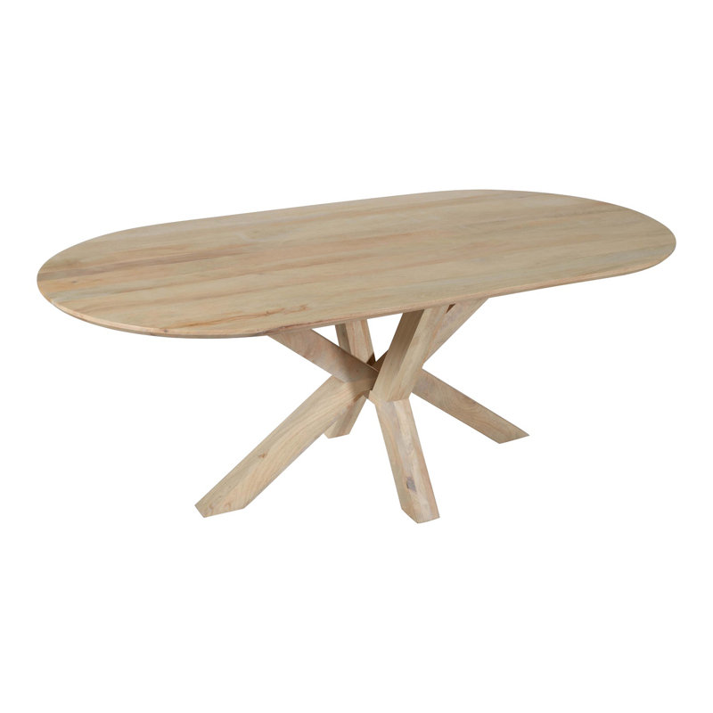 Smooth Oak Mango Wood Dining Table
